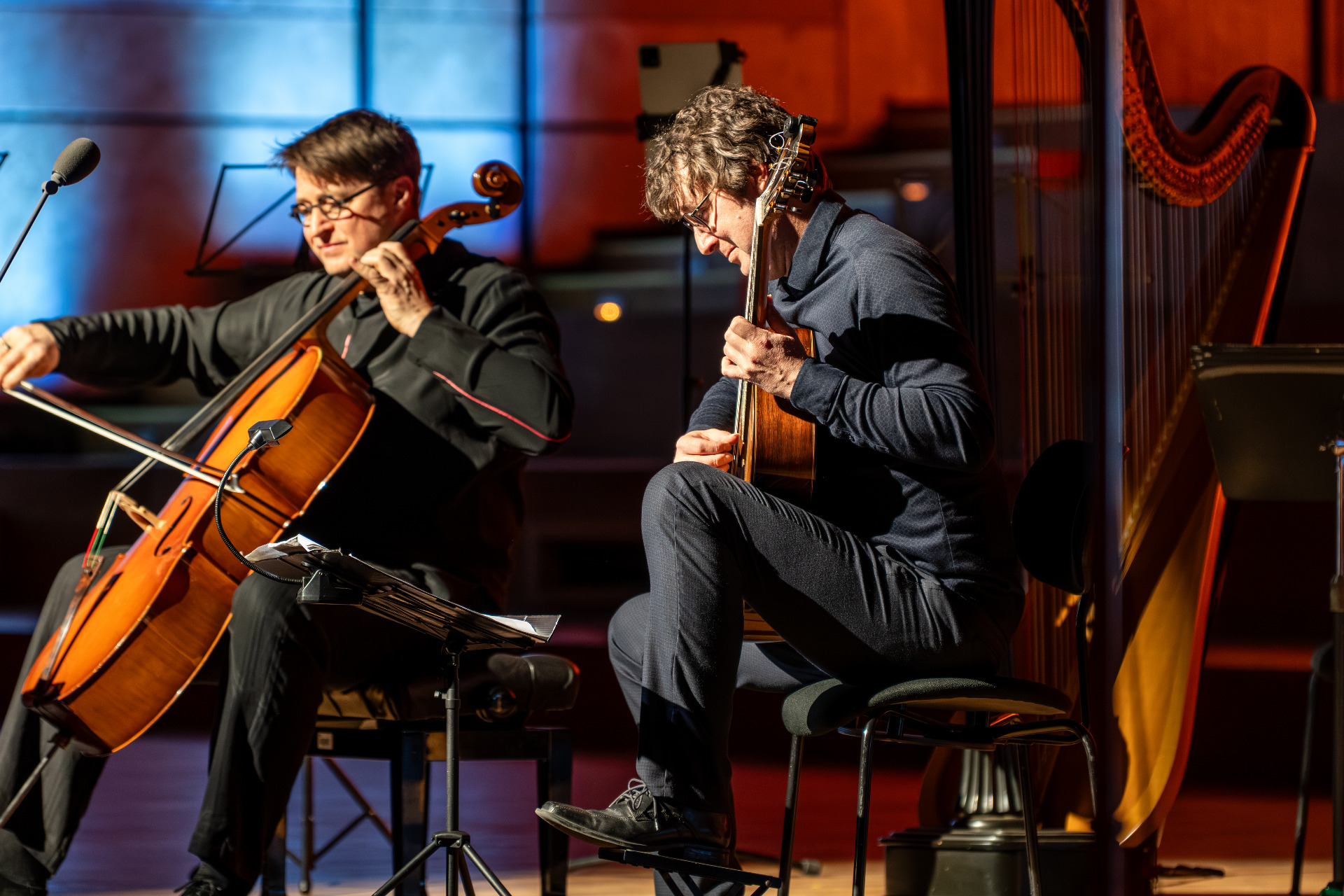 La Canzona refrigerativa dell arpa di Davide a jej interpreti Jozef Lupták a Martin Krajčo. Foto: Ľubomír Dait