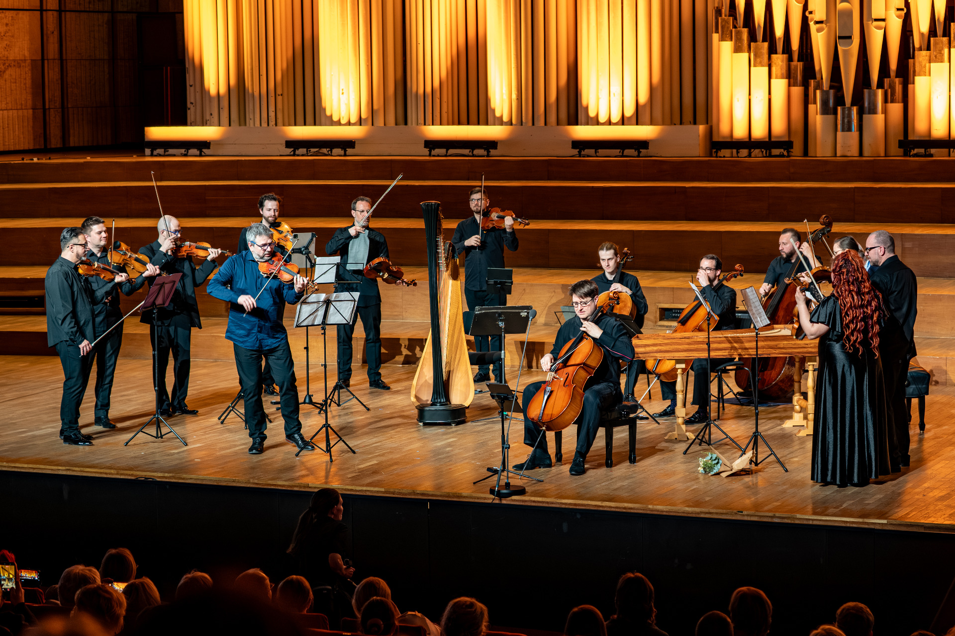 Radostný prídavok pre nadšené publikum: Hajduk – rondo z Malej suity pre malého Davida. Foto: Ľubomír Dait